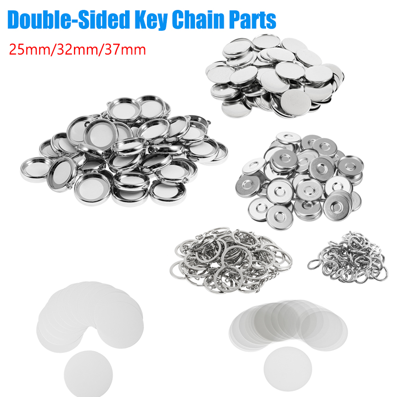 50Pcs/Set DIY Double-Side Key  - Button Badge Blank avis et prix