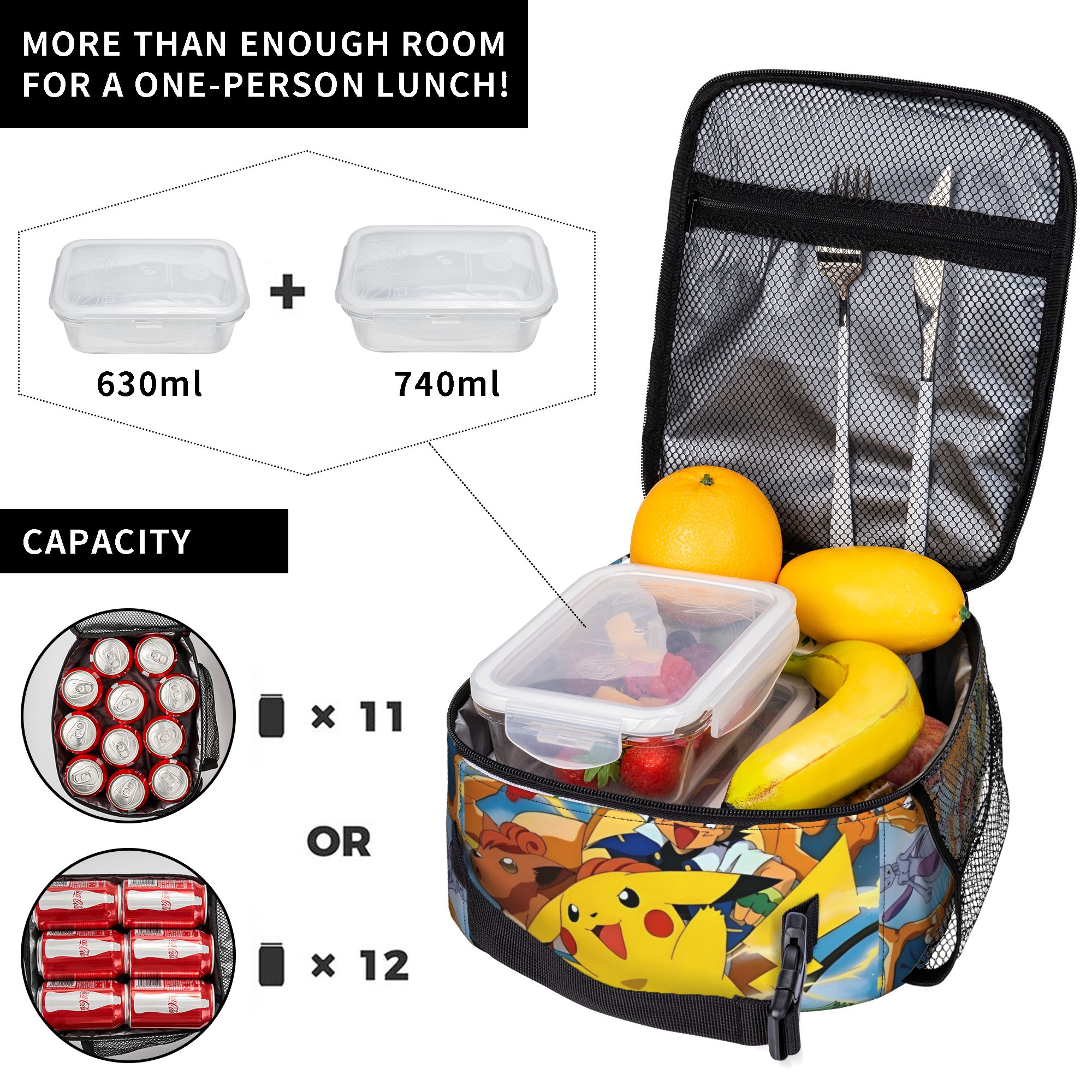 Cute Cartoon Manga Poke-Mon In - Tote Bag Sublimation avis et prix