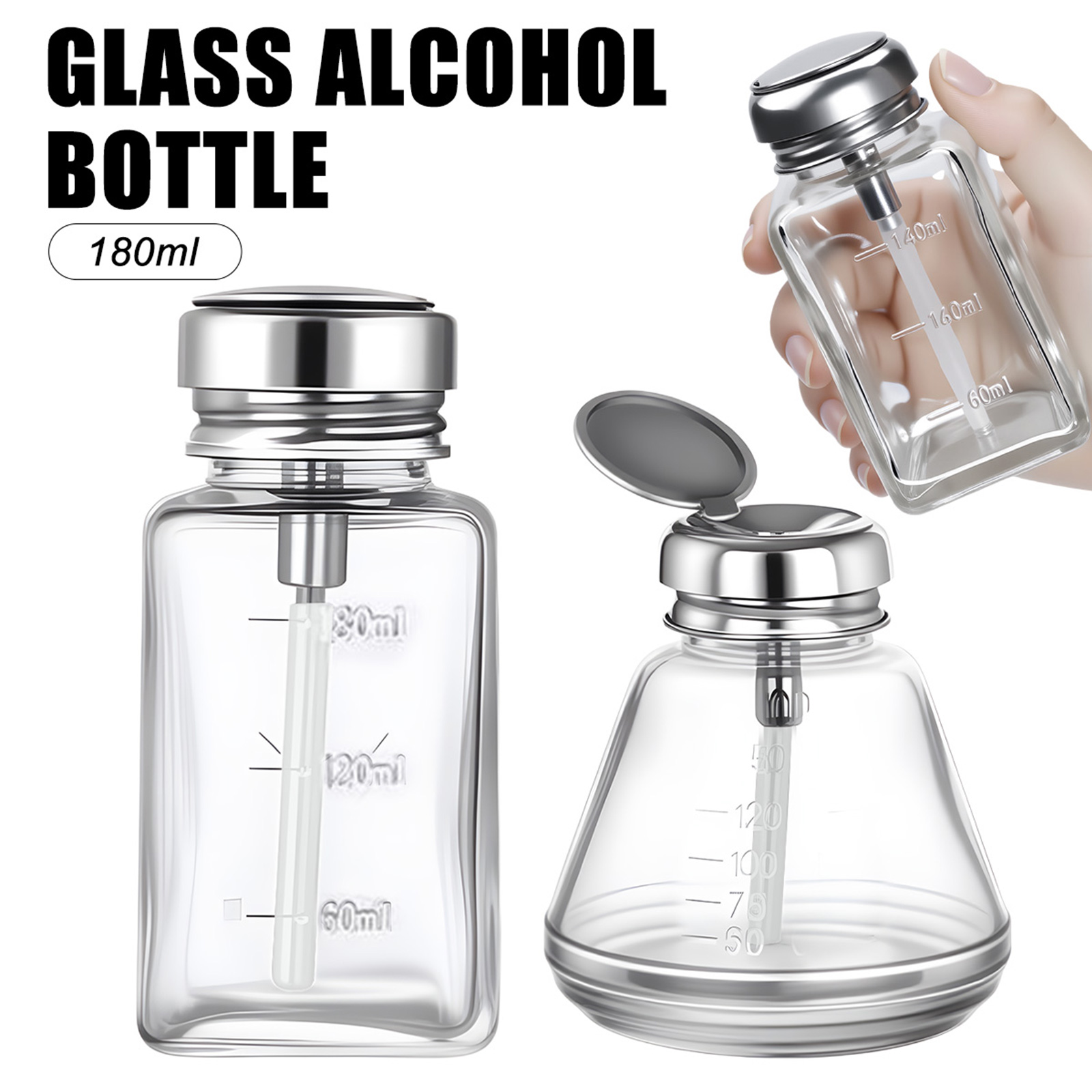 180ml Nail Glass Bottle Press  - Water Bottle Blank avis et prix
