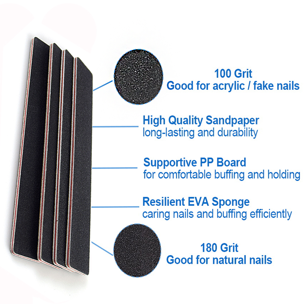 4pcs Professional Nail Files D - Photo Acrylic Block avis et prix