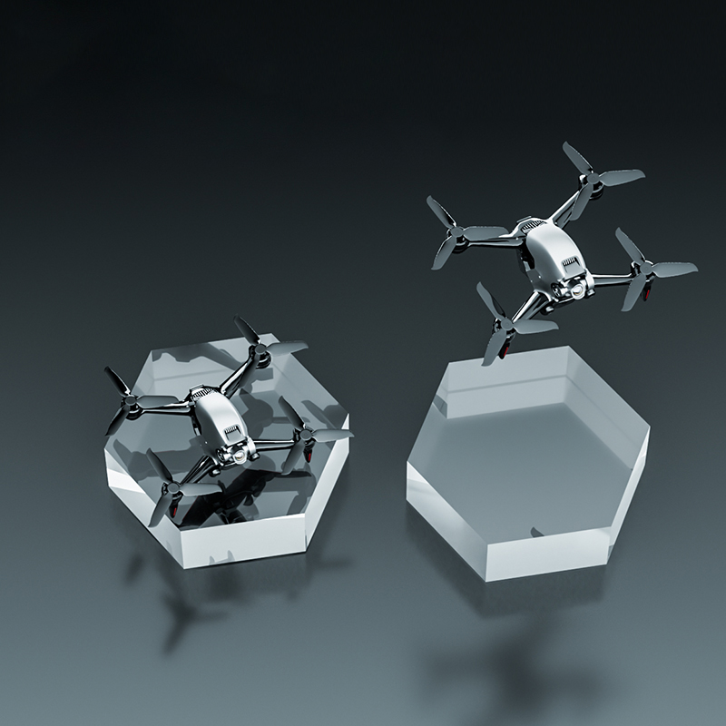 Clear Polished Hexagonal Acryl - Photo Acrylic Block avis et prix