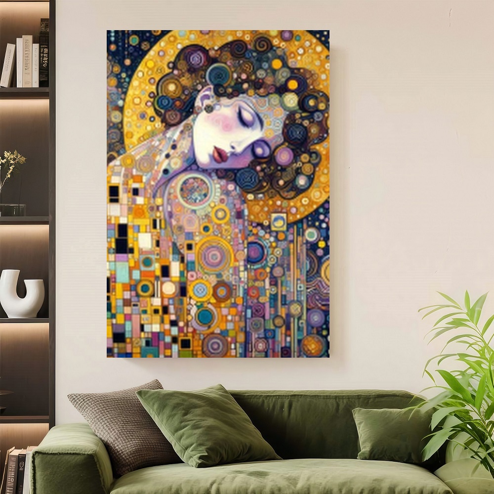 Framed S Gustav Klimt Inspired - Canvas Wrap Ready avis et prix