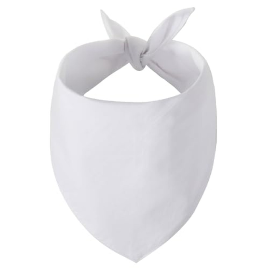 Blank Dog Bandanas Large-1PCS, - Bandana Blank White avis et prix