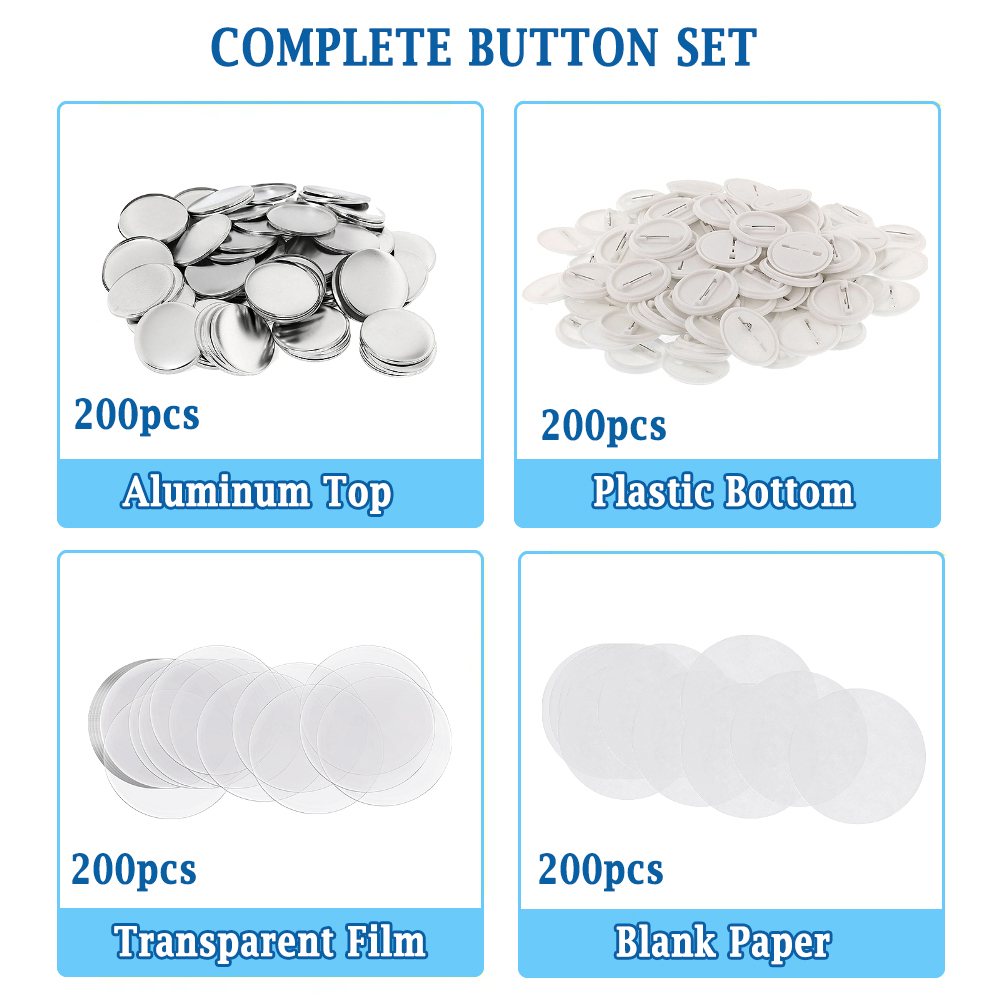200pcs DIY Round Badge Making  - Button Badge Blank avis et prix
