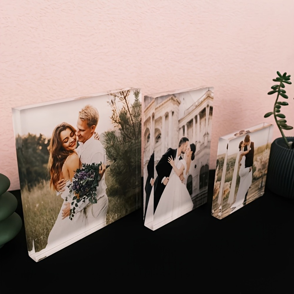 Custom Acrylic Anniversary Pho - Photo Acrylic Block avis et prix