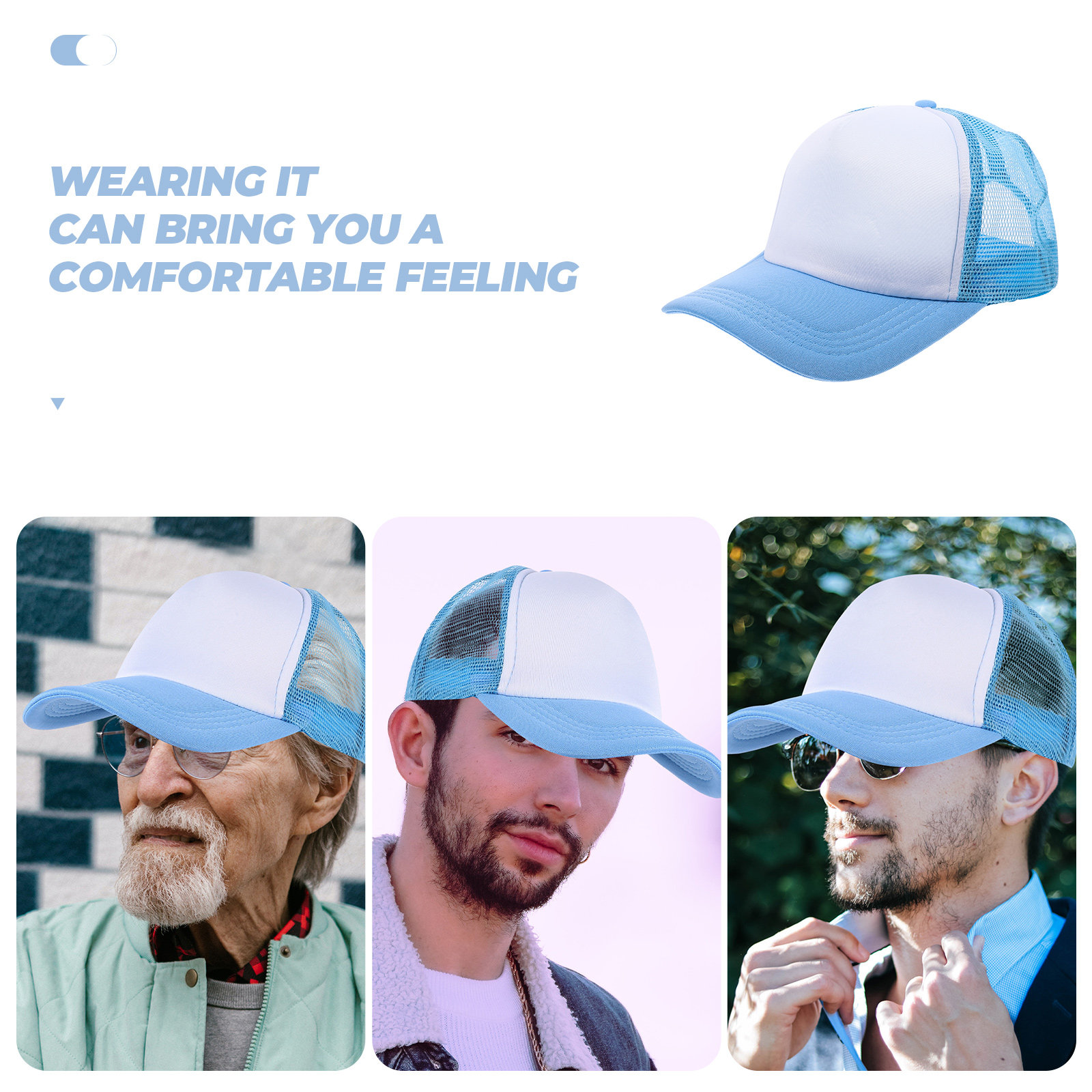 10Pcs Blank Baseball Hats Mesh - Hat Sublimation Blank avis et prix
