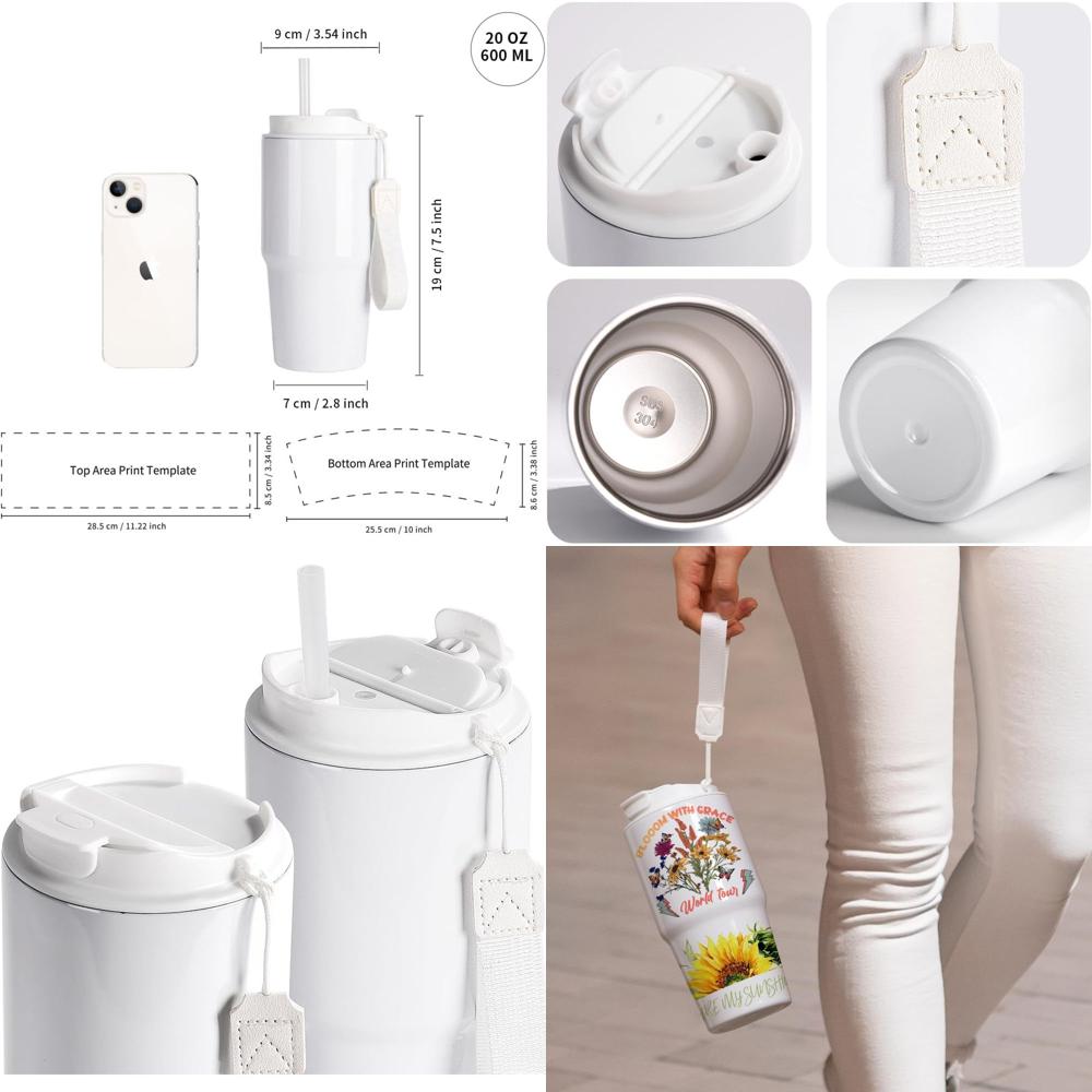20 oz White Sublimation Tumble - Tumbler 20Oz White avis et prix