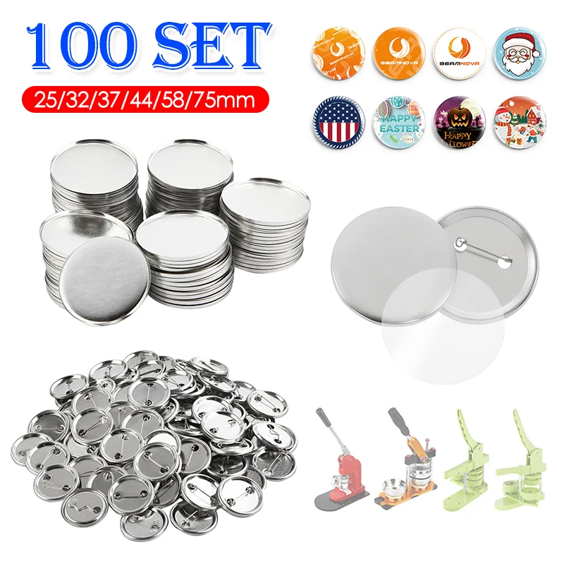 100Set Blank Badge Pin Button  - Button Badge Blank avis et prix