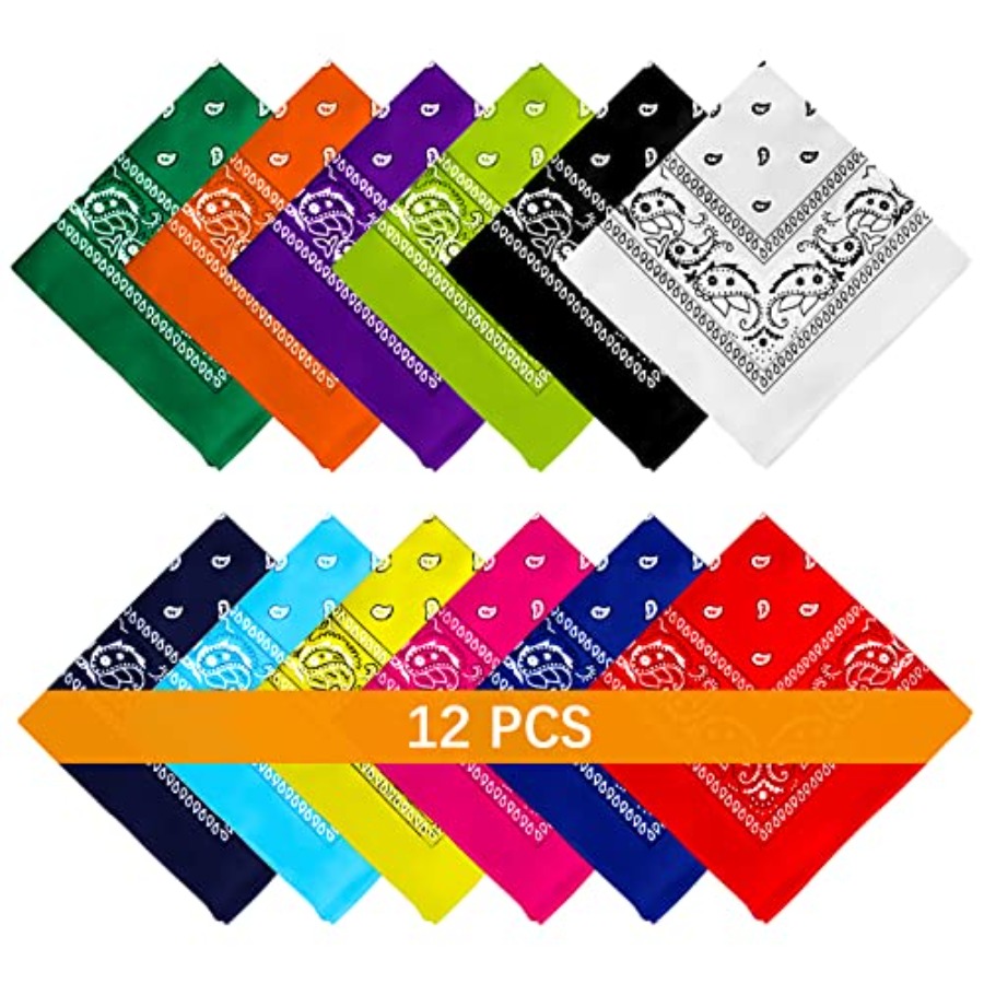 12- Bandanas for Men Women Pai - Bandana Blank White avis et prix