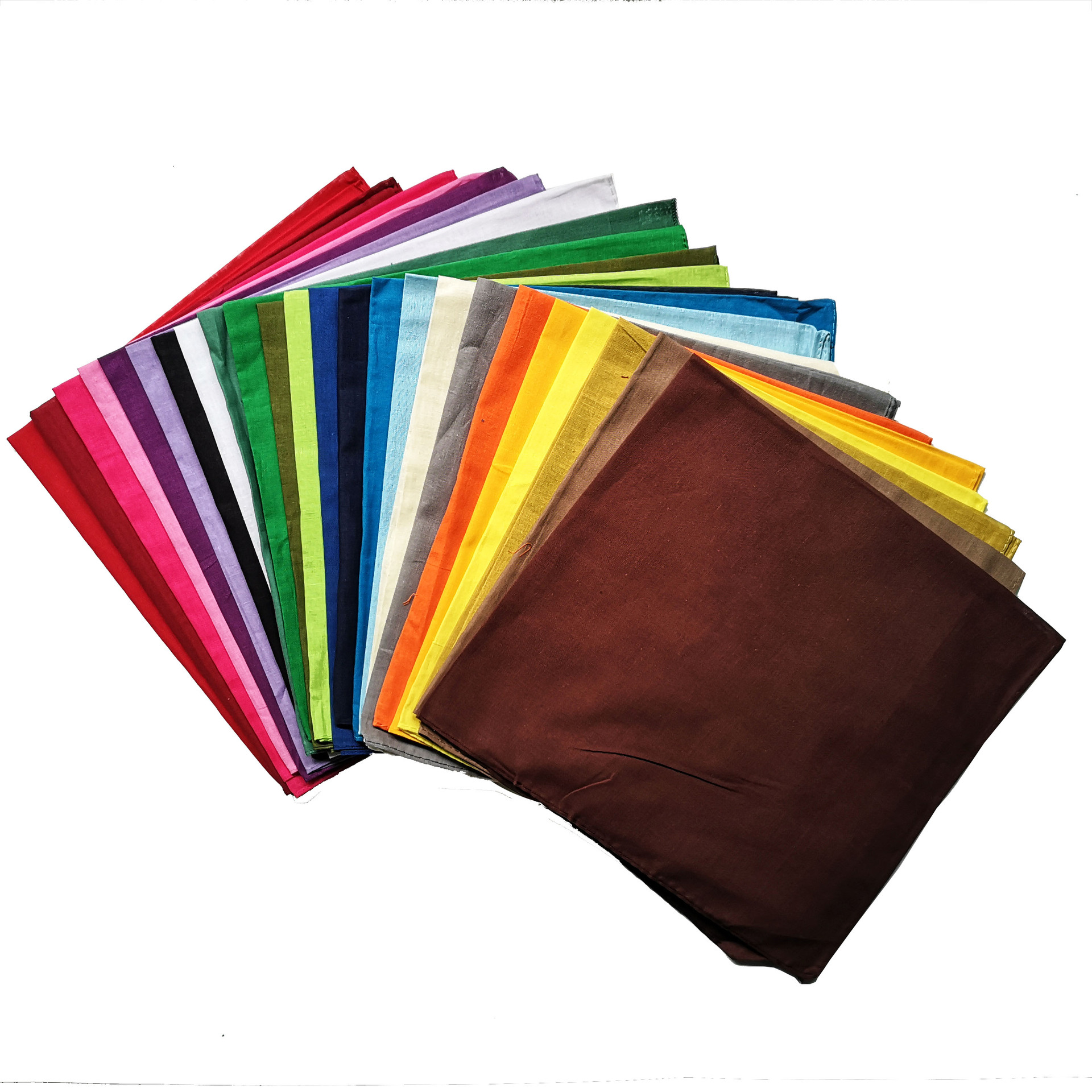 100%Cotton Cotton solid color  - Bandana Blank White avis et prix
