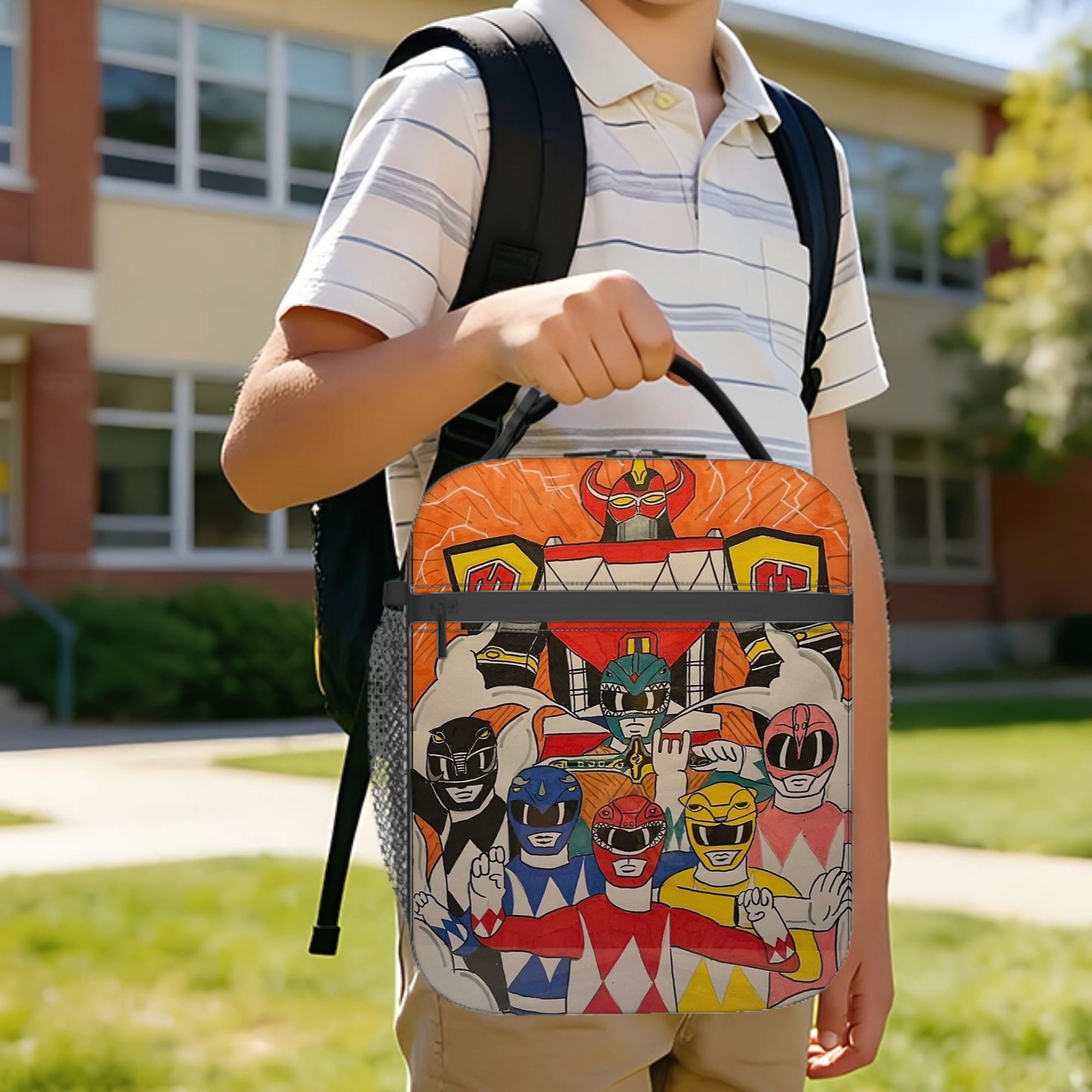 Power Rangers and Megazord Art - Tote Bag Sublimation avis et prix