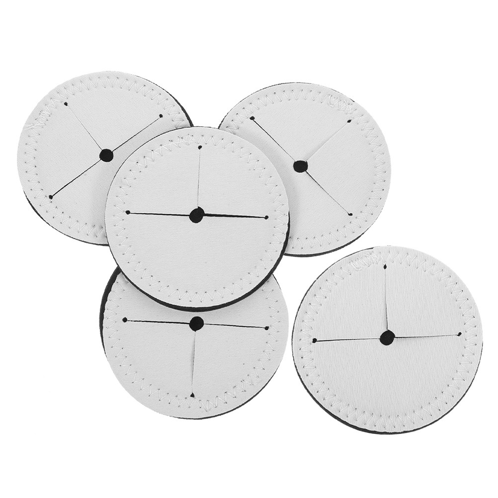 5Pcs White Round Blank Wine Gl - Coaster Sublimation Blank avis et prix